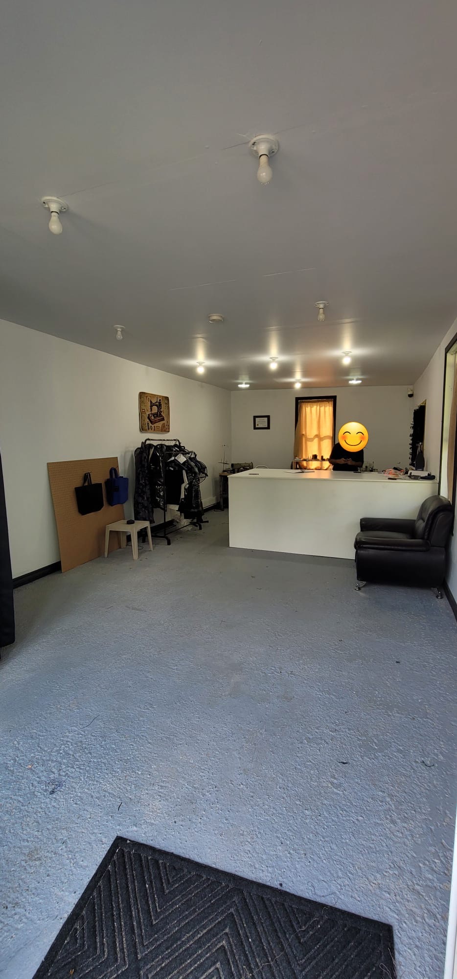 Drywalled shell to finished retail studio — after, Kitchener