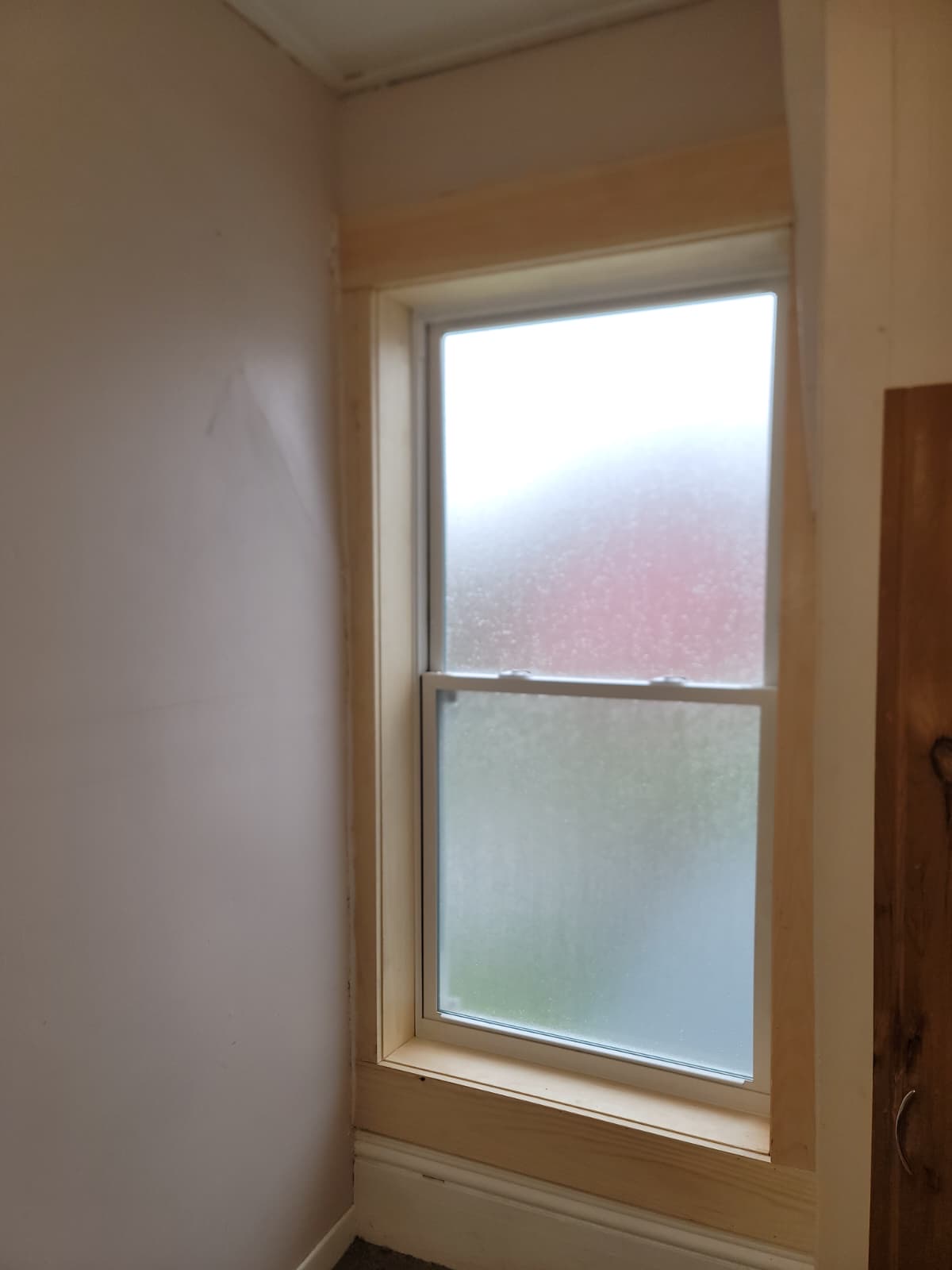 New interior window casing & sill — Waterloo