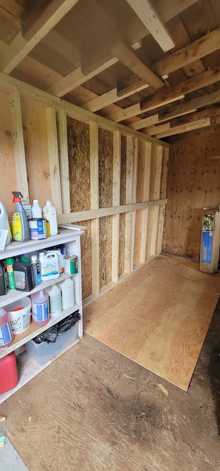 Shed framing & sheathing rebuild — Kitchener